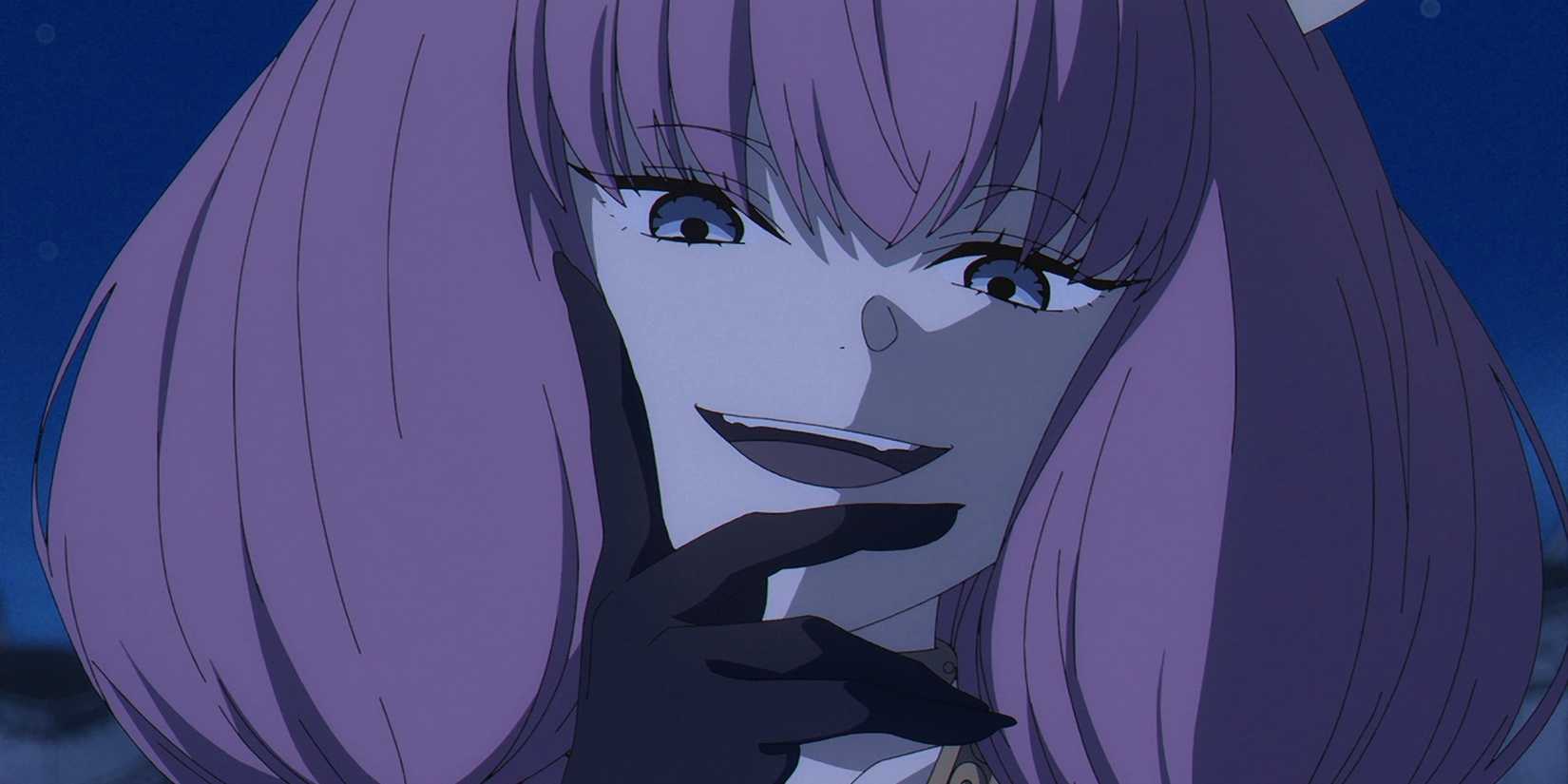 Aura the Guillotine is talking smugly.