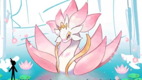 palworld water lily pal concept art