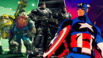 best crossplay games game pass gears of war, deep rock galactic, marvel