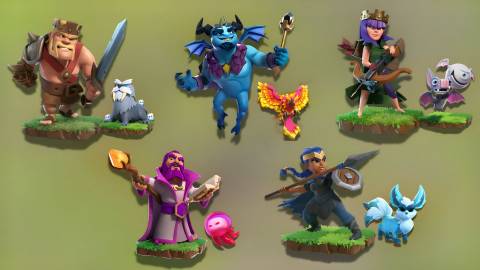best pets for clash of clans heroes 
