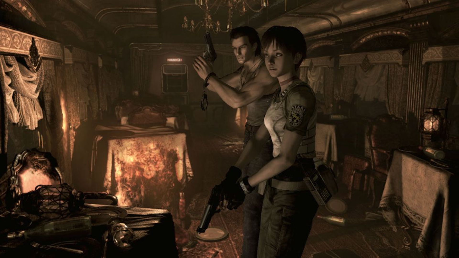 Billy and Rebecca in Resident Evil 0 (2002)