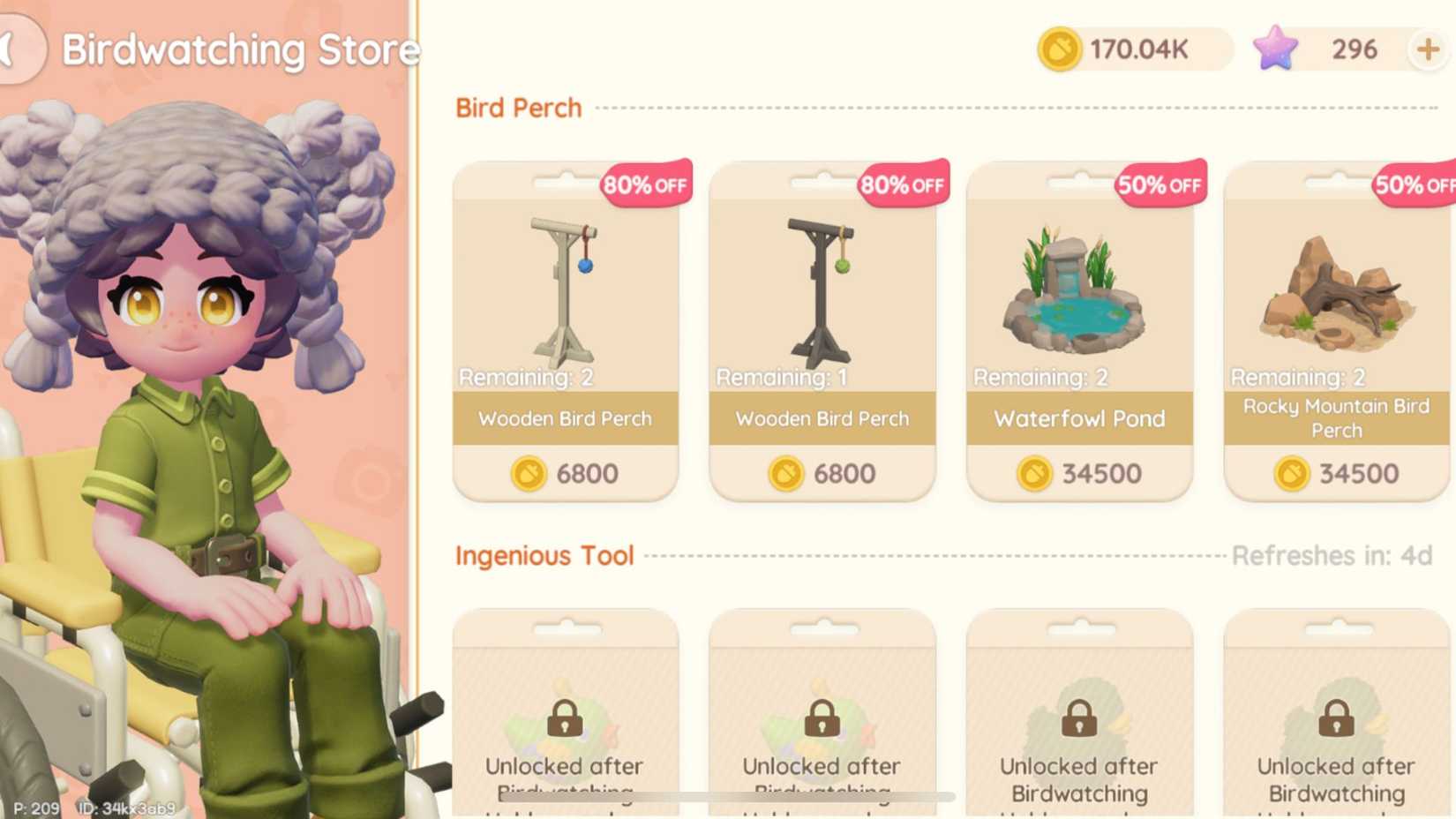 birdwatching store heartopia