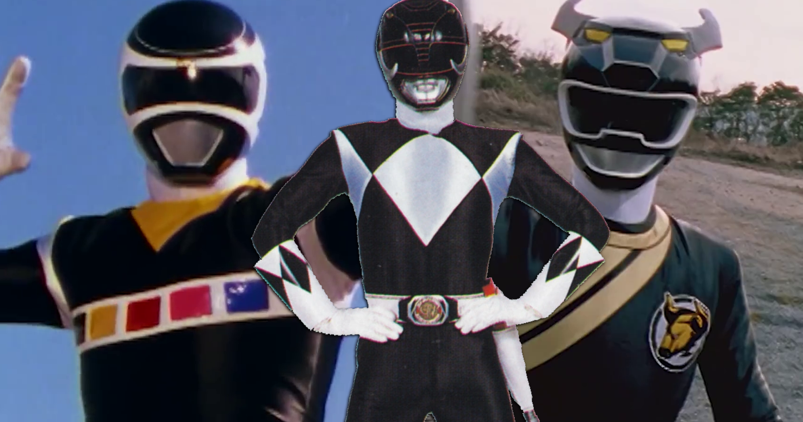 Black Power Ranger in Space, MMPR Black Ranger, Black Wild Force Ranger in Power Rangers