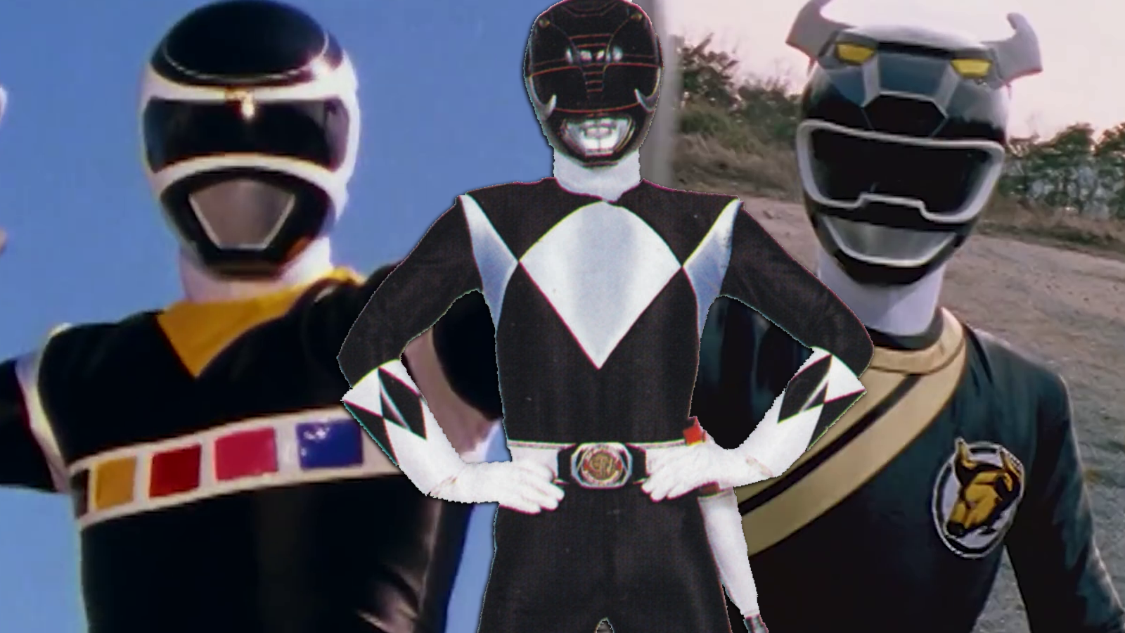 Black Power Ranger in Space, MMPR Black Ranger, Black Wild Force Ranger in Power Rangers
