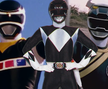 Black Power Ranger in Space, MMPR Black Ranger, Black Wild Force Ranger in Power Rangers