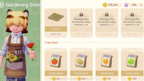 blanc's gardening store heartopia