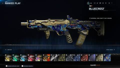 Bluecrest (Weapon Camo) - Warzone Ranked Play