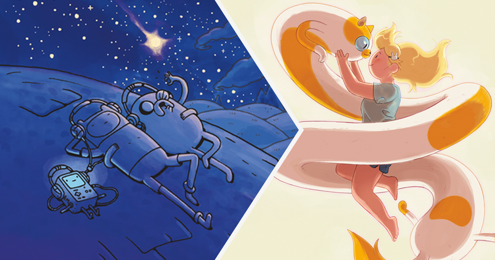 BMO, Finn, Jake, Cake and Fiona in Adventure Time