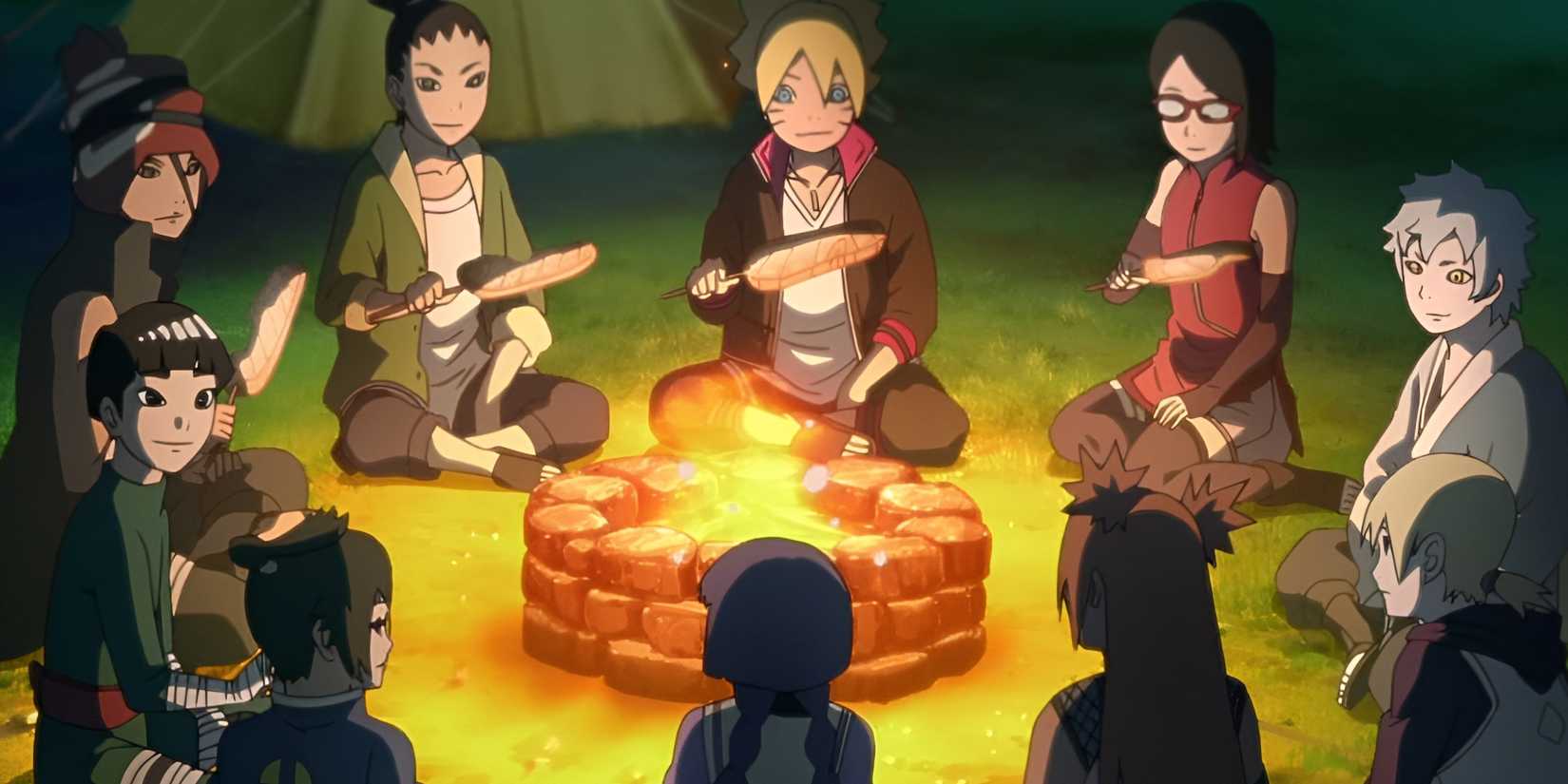 boruto and friends bonfire