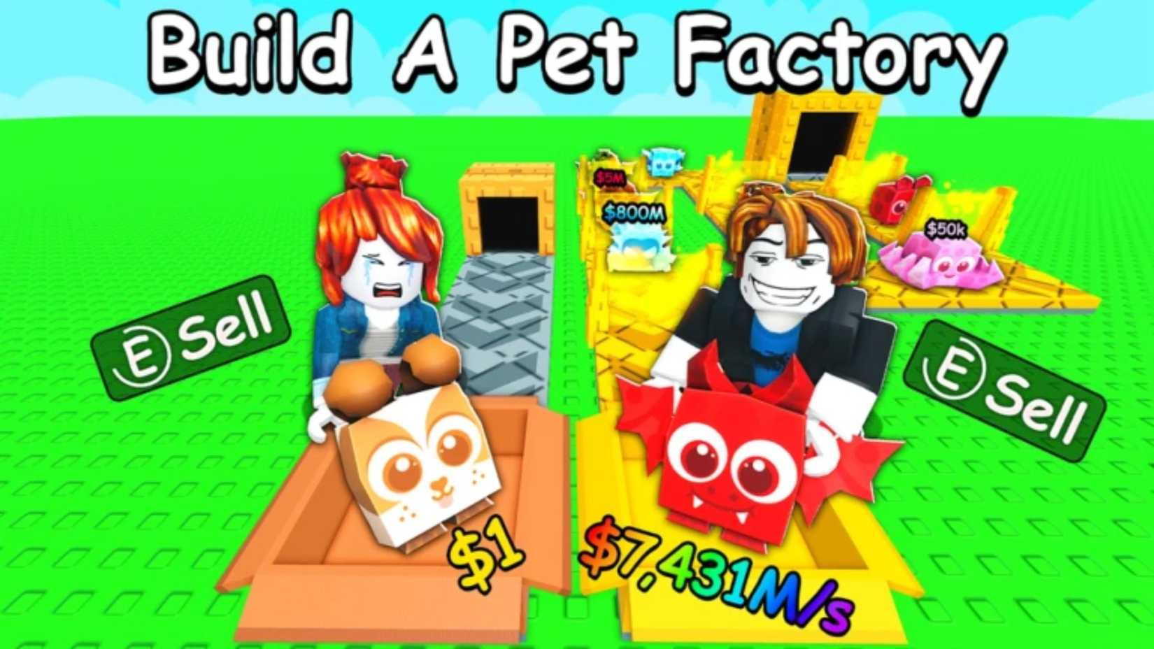 Build A Pet Factory characters