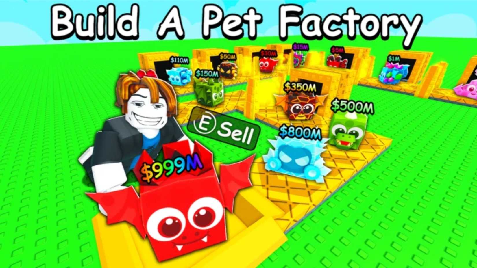Roblox Build A Pet Factory Codes