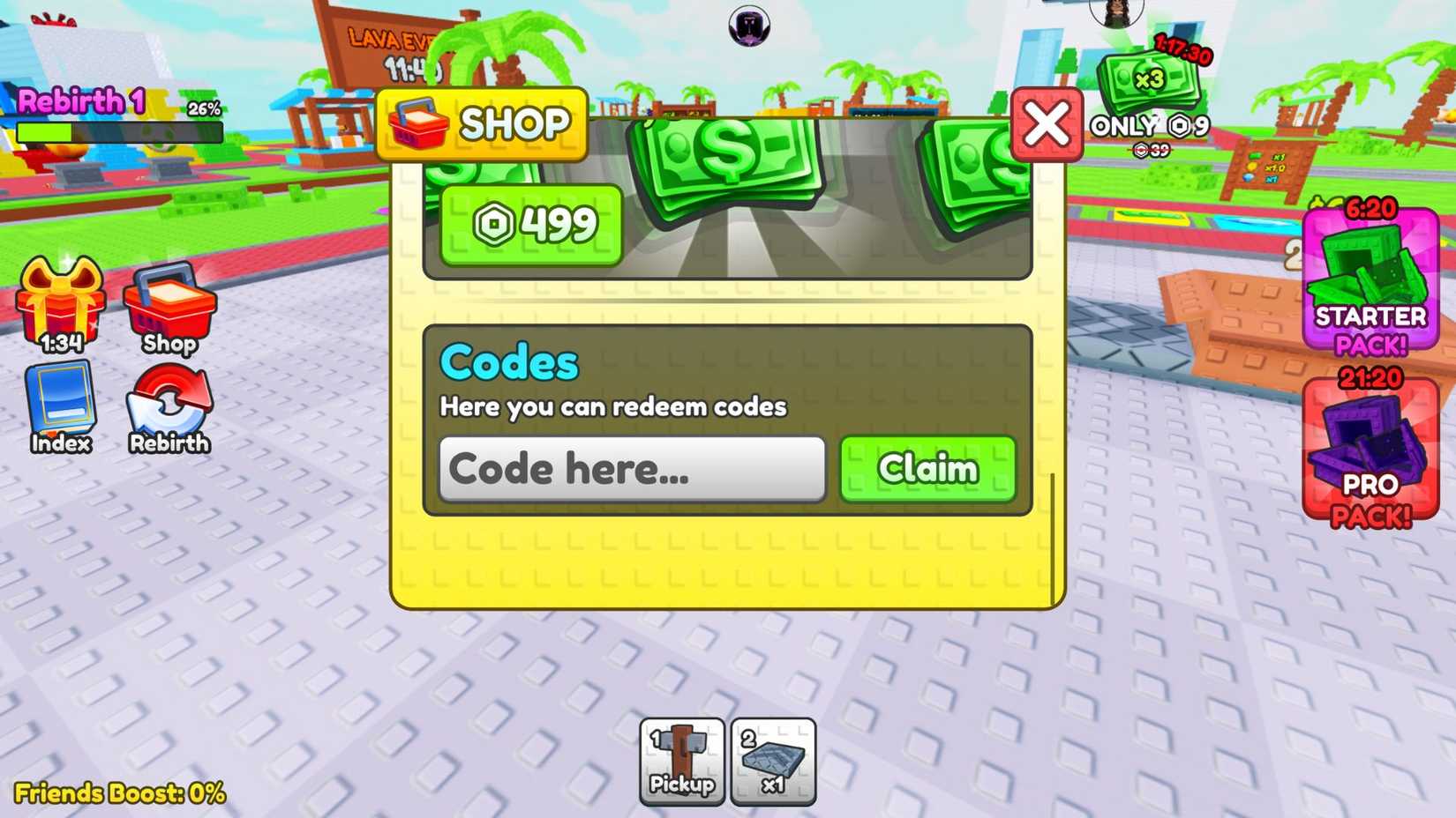 Build A Pet Factory the codes tab