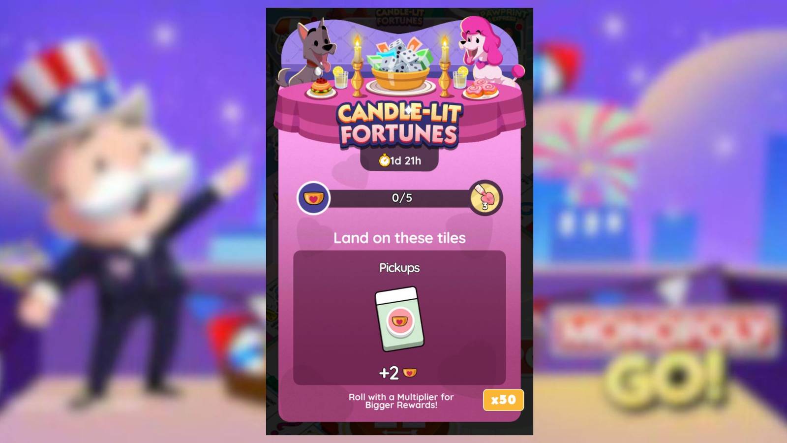 candlelit fortunes monopoly go