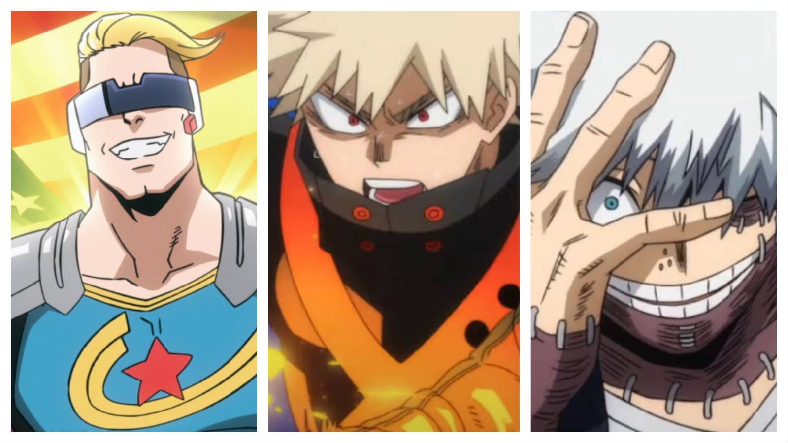 Captain Celebrity, Katsuki Bakugo, Dabi.