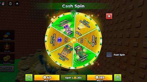 cash spin in roblox escape tsunami for brainrots