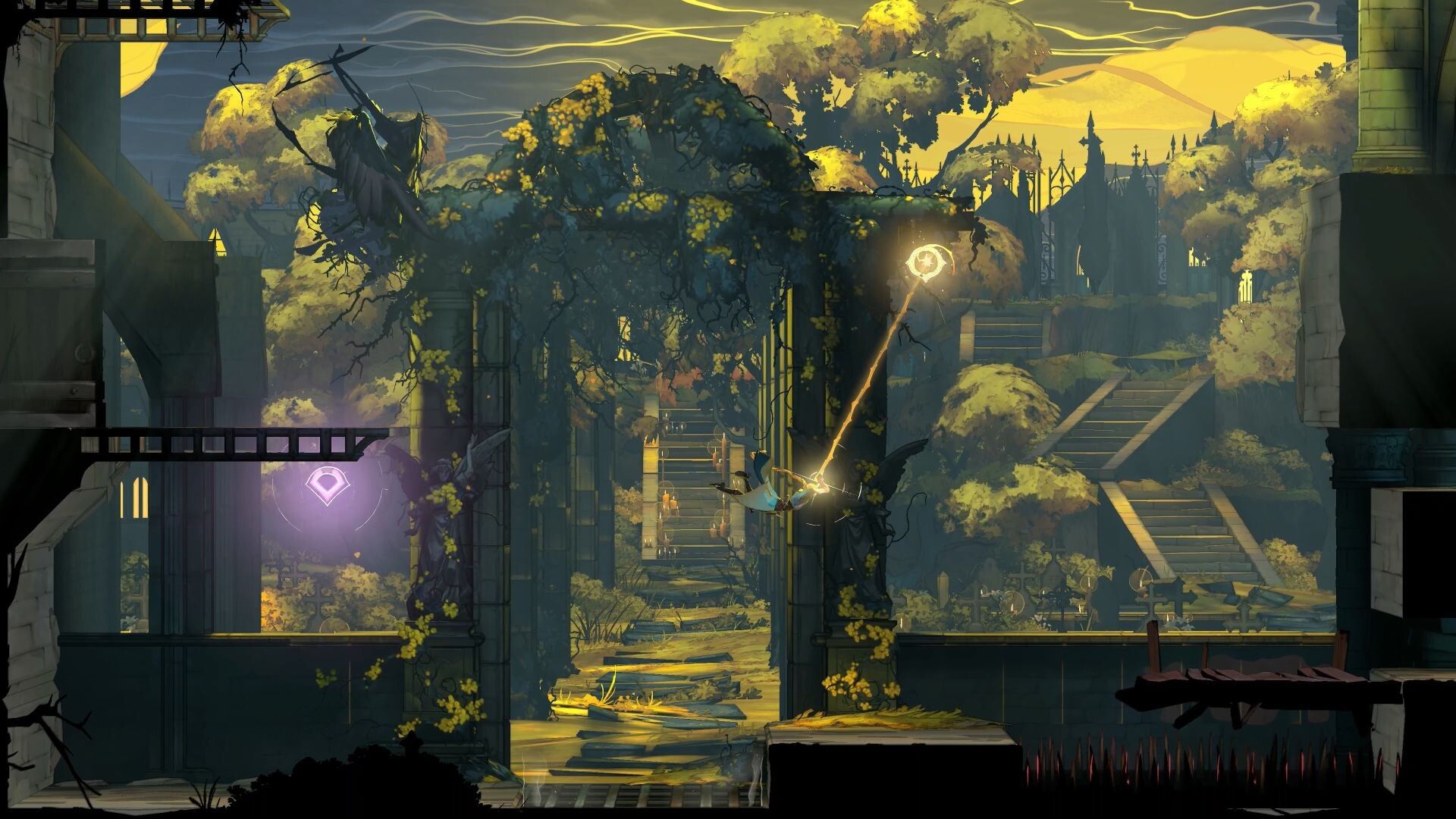 Castlevania Belmont's Curse swinging