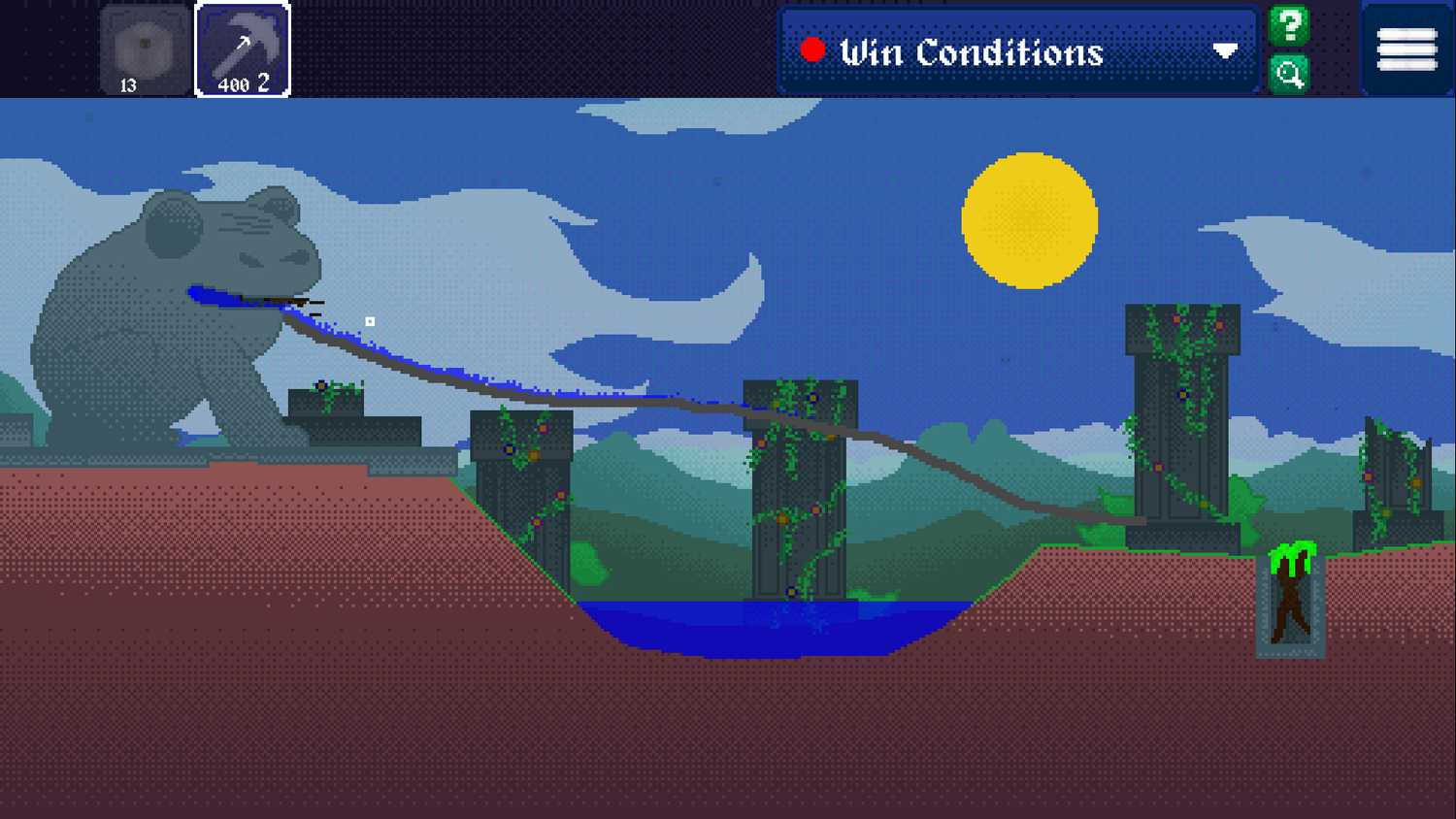 Screenshot Cellchemist menunjukkan eksperimen berbasis fisika