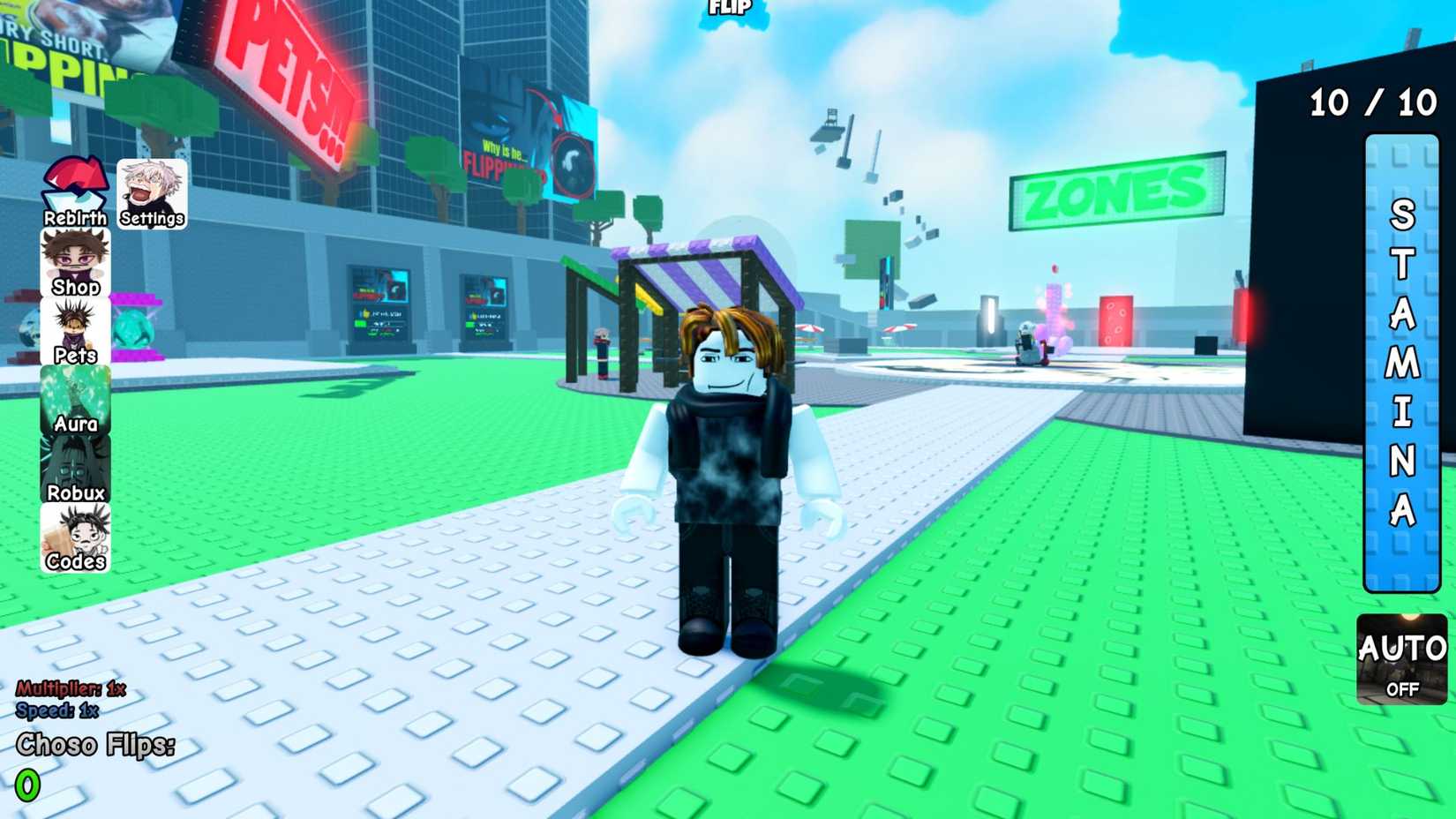 Choso Flipping Experience player