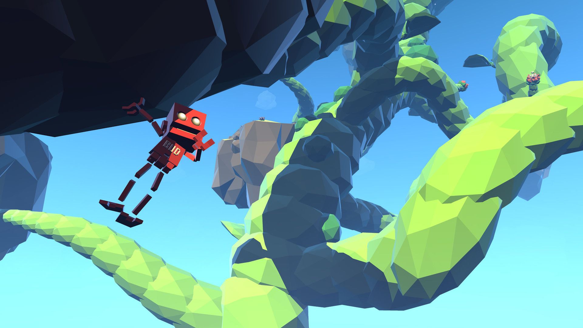 Climbing vines in Grow Home (2015)