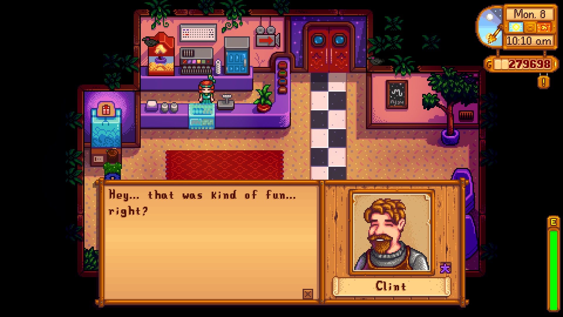 Clint says the movie was kind of fun after taking him to the movies in Stardew Valley