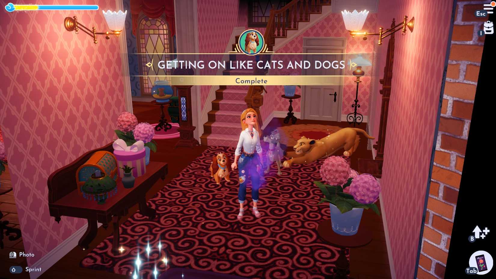 complete getting on like cats and dogs quest in ddv disney dreamlight valley