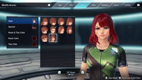 Creating a character  in Xenoblade Chronicles X (2015)