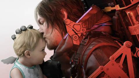 Death Stranding 2 Key Art With Sam and Baby-1