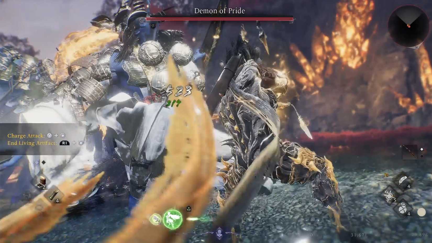 defeat demon of pride secret boss in nioh 3