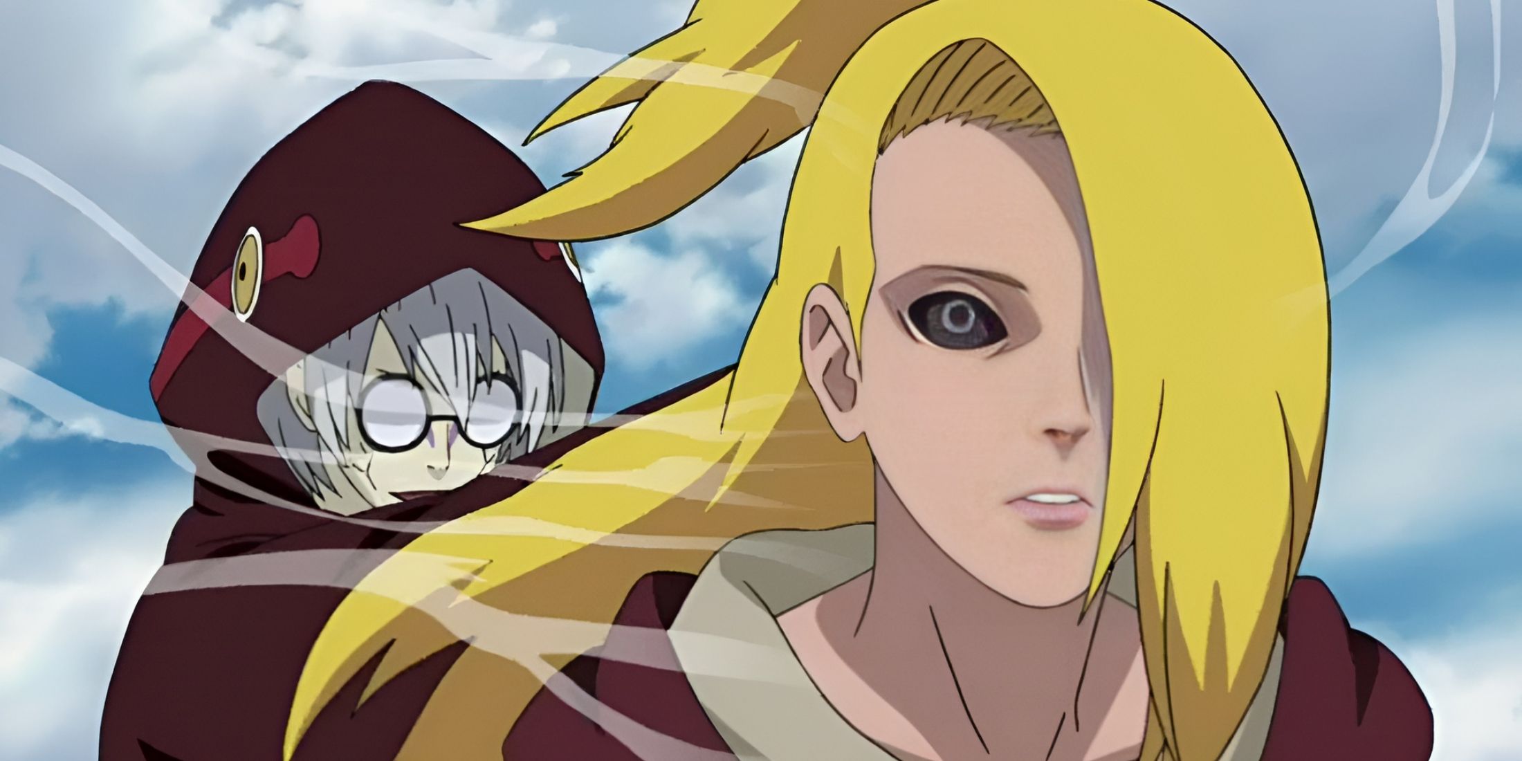 Image of Deidara being rejuvenated through Impure World Reincarnation in Naruto