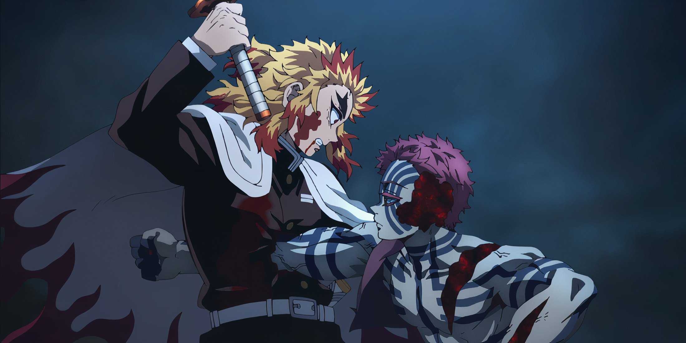Demon Slayer Akaza Fight Rengoku