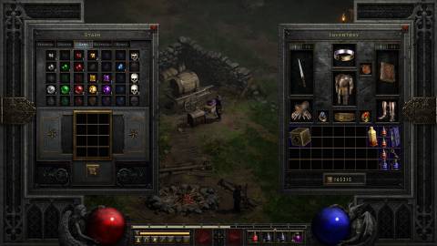 Diablo 2 Resurrected Reign of the Warlock Stash Jewel Tab