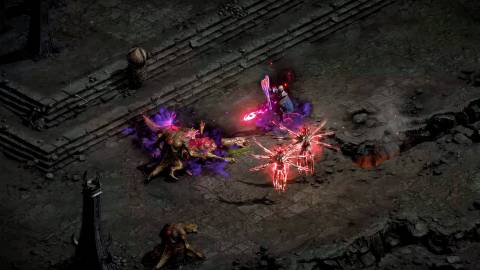 Diablo 2 Resurrected Warlock binding a demon Image from Blizzard Entertainment on YouTube