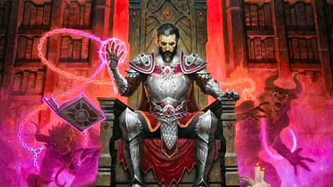 Diablo 2 Resurrected Warlock on a throne Image from Blizzard Entertainment on YouTube