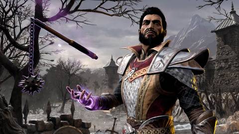 Diablo 2 Resurrected Warlock with a floating weapon Image from Blizzard Entertainment on YouTube