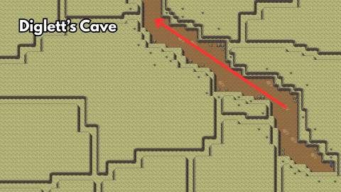 digletts cave HM05 Flash location in pokemon firered leafgreen