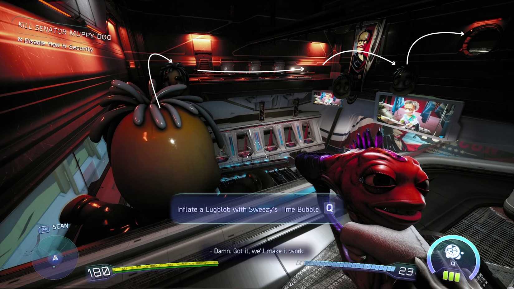 disable hall h security high on life 2