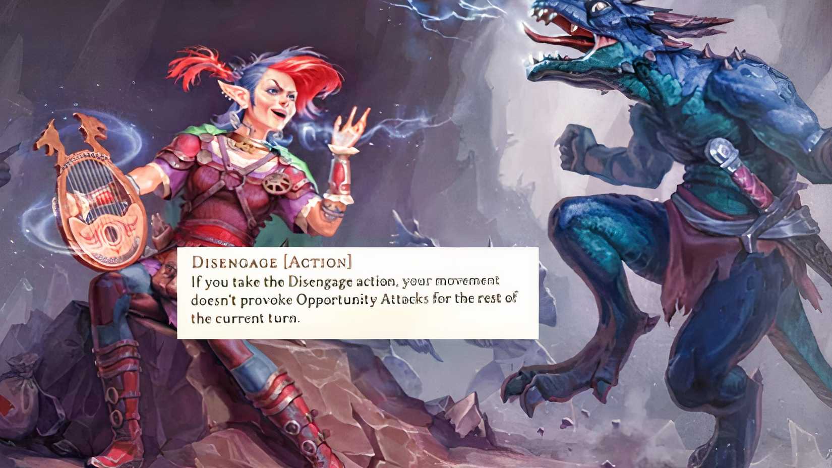 Disengage Action in Dungeons & Dragons
