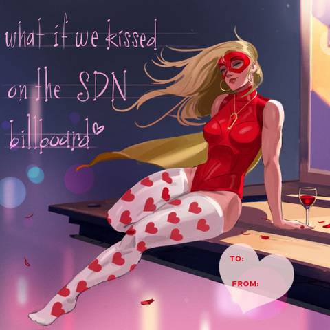 Dispatch Blonde Blazer Valentine's Day Card