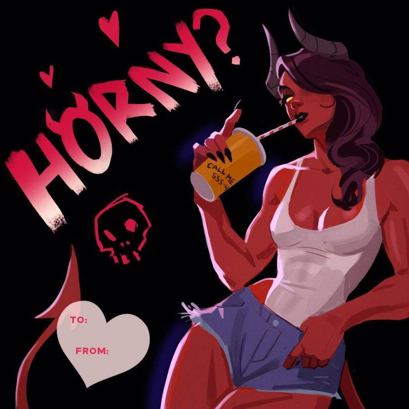 Dispatch Malevola Valentine's Day Card