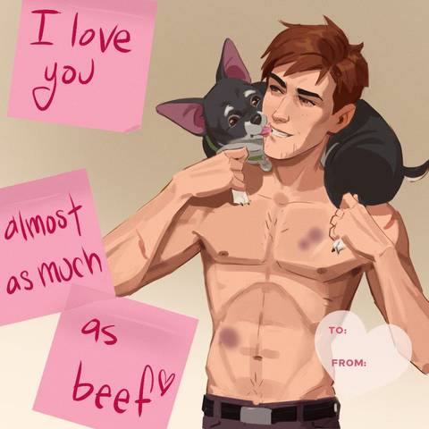 Dispatch Robert Robertson Mecha Man Valentine's Day Card