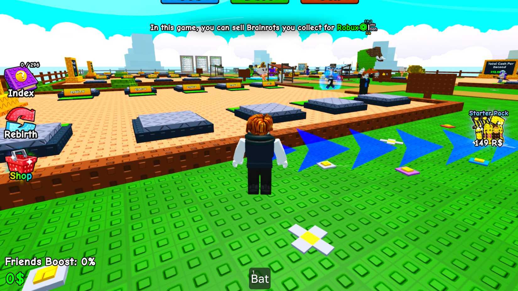 Diving For Brainrots player