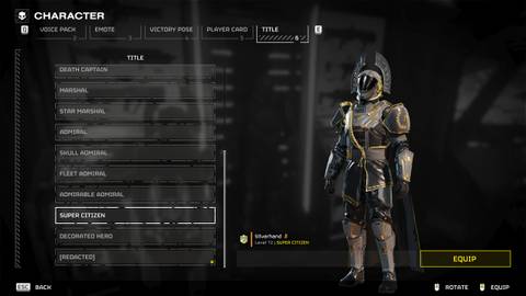 DP-54 Savior of the Free Armor Set