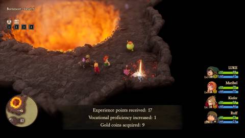 DQ7 Reimagined below Point A Farming Route, Second Platform