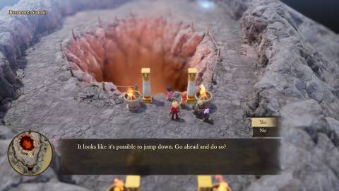 DQ7 Reimagined Jumping inside Volcano