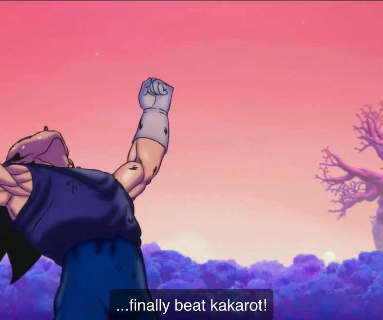 Vegeta Dragon Ball Super mengalahkan Goku di Super Hero