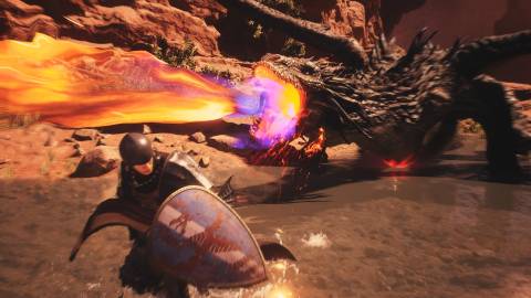 dragon's dogma 2 wyrm fire breathe