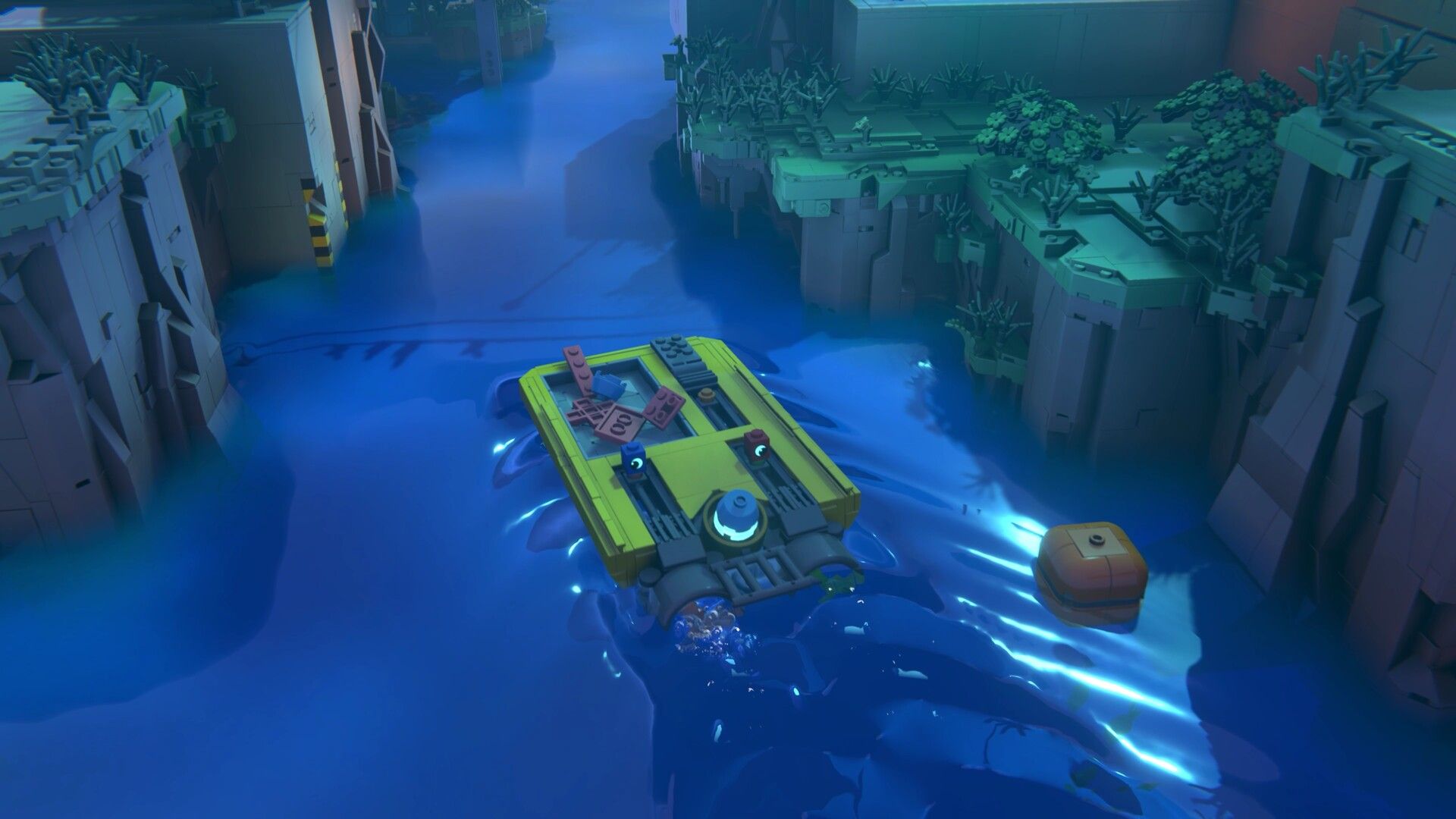 Driving down a river in LEGO Voyagers (2025)