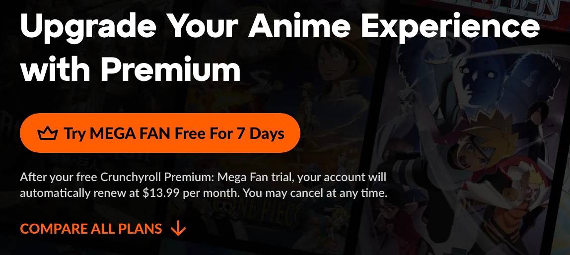 Crunchyroll Premium Free Trial