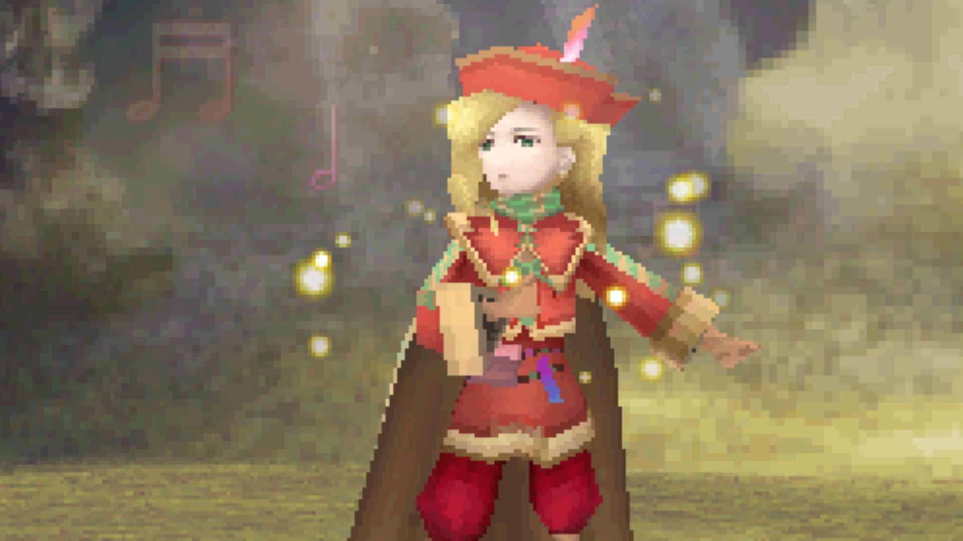 Edward singing in Final Fantasy 4 (DS)