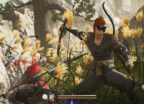 Mengeksekusi musuh di Nioh 3 PS5